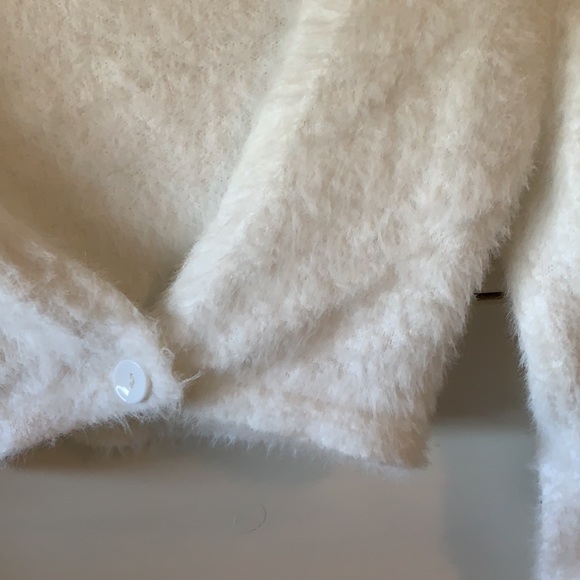 Soft White Cropped Sweater - Picture 2 of 2